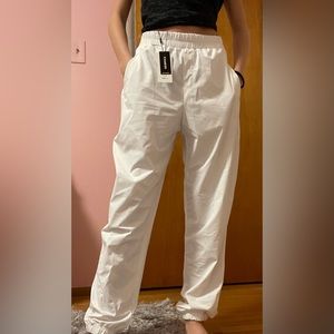 BRAND NEW EXPRESS WHITE JOGGERS
